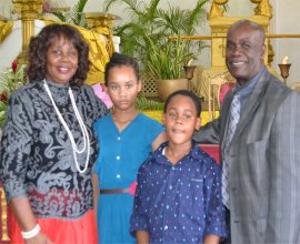 Rev. Dr. Lucille Baird family at Mount Zion's Mission