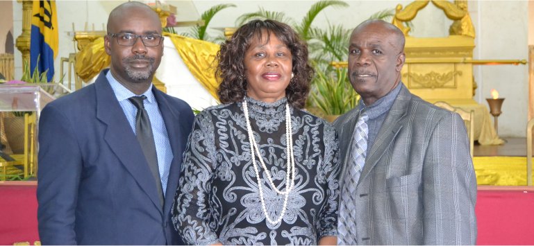 Apostle Lucille Baird celebrates her Birthday with her family at Mount Zion's Missions Inc Barbados Foursquare Church