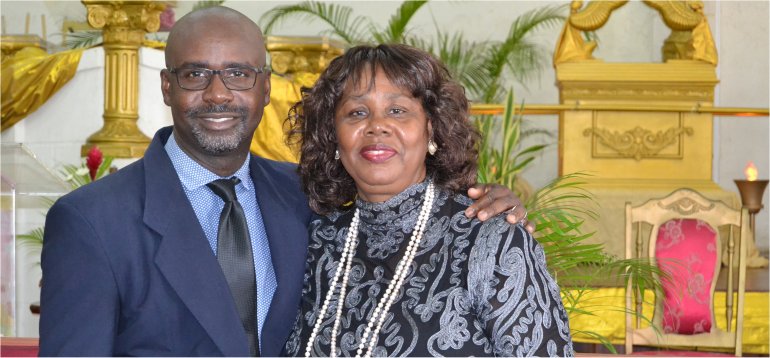 Apostle Lucille Baird celebrates her Birthday with her family at Mount Zion's Missions Inc Barbados Foursquare Church