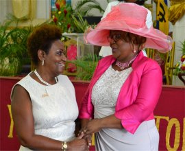 Faith Marshall-Harris was officially honoured by Mount Zion's Mission Foursquare Barbados Church