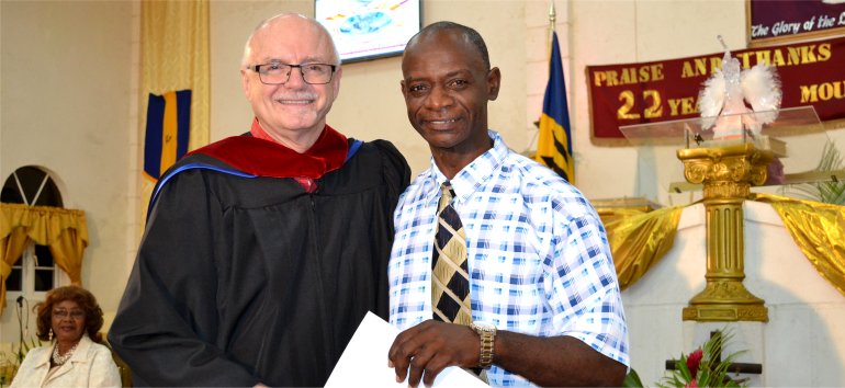 Mount Zion's Missions Inc Barbados Foursquare Church Elders graduate from Bible Institute
