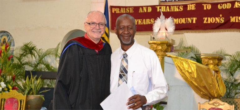 Mount Zion's Missions Inc Barbados Foursquare Church Bible Institute graduation