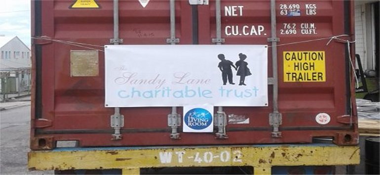 Sandy Lane Charitable Trust sponsoring the shipping of the container to Antigua
