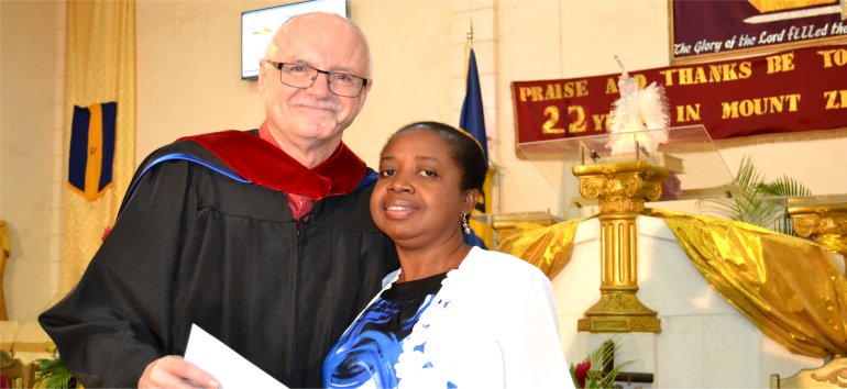 Mount Zion's Missions Inc Barbados Foursquare Church founded by Apostle Lucille Baird launches the Mount Zion Training Institute