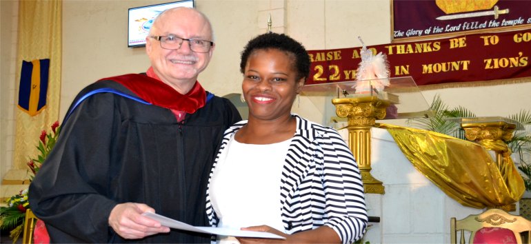 Mount Zion's Missions Inc Barbados Foursquare Church founded by Apostle Lucille Baird launches the Mount Zion Training Institute