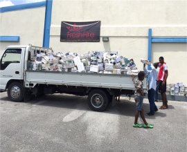 Love Package Bible Studies donated to Bahamas