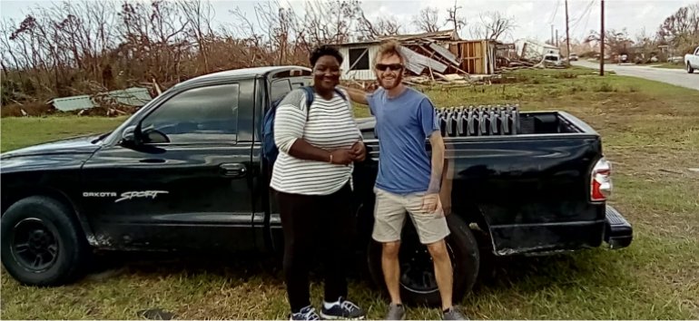 United Caribbean Trust distributing Sawyer PointOne Community Filtration Systems to Bahamas Community Watch following hurricane Dorian