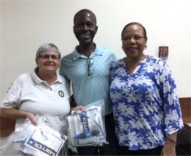 Sawyer PointOne Water Filtration System donated to the Bahamas Feeding Network