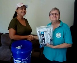 Sawyer PointOne Water Filtration System donated to the Bahamas Community Watch