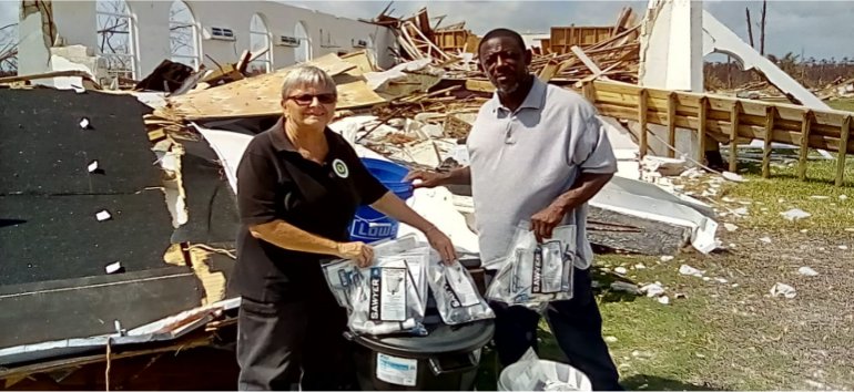 United Caribbean Trust distributing Sawyer PointOne Community Filtration Systems to Bahamas following hurricane Dorian