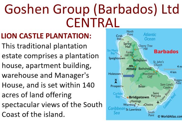 Goshen Group a new Caribbean Development including Residency by Investment sales in central rural Barbados
