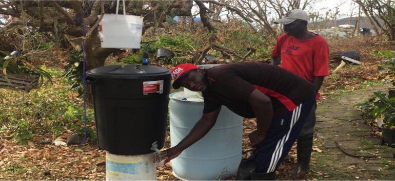 Sawyer PointOne Water Filtration Systems for the churches of Dominica following hurricane Maria devestation