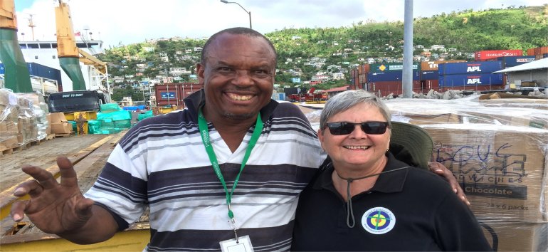 United Caribbean Trust partnering with The Living Room distributing Sawyer PointOne Water Filtration Systems in Dominica following hurricane Maria