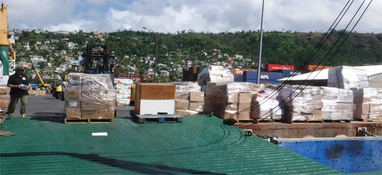 Jenny Tryhane founder of United Caribbean Trust partnering with The Living Room distributing Sawyer PointOne Water Filtration Systems in Dominica following hurricane Maria