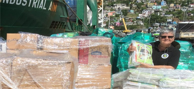 Love Packages shipped for the churches of Dominica donated by Eagles Nest Ministries following Maria devestation