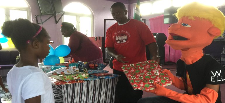 Thanks to St. Nicholas Abbey for donating all their Christmas gifts from their Christmas Carols event to the children of Dominica