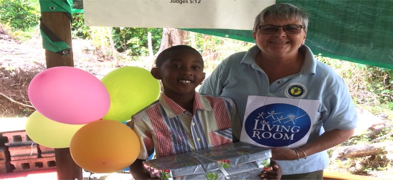 Love Gifts for the children of Dominica packed by Barbadian children supported by Sandy Lane Charitable Trust