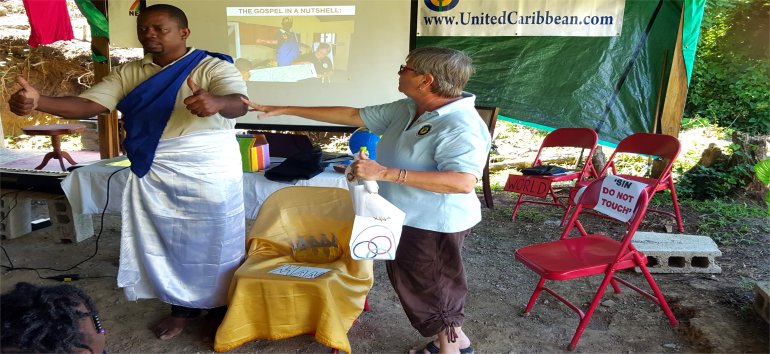 Dominica Childrens Evangelism Outreach God solved the problem by sending His Son Jesus