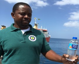 Thanks to Bajan Pure for donating a crate of water for the people of Barbuda.