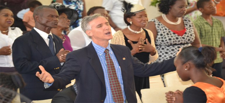 Foursquare leaders visit Mount Zion's Missions Inc Barbados Foursquare Church in 2015