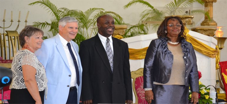 Foursquare leaders visit Mount Zion's Missions Inc Barbados Foursquare Church in 2015