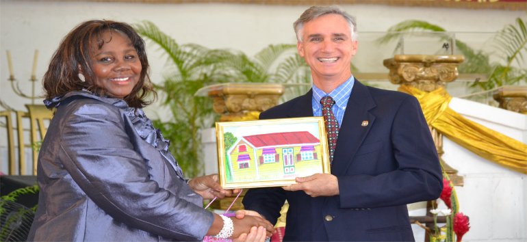 Foursquare leaders visit Mount Zion's Missions Inc Barbados Foursquare Church in 2015