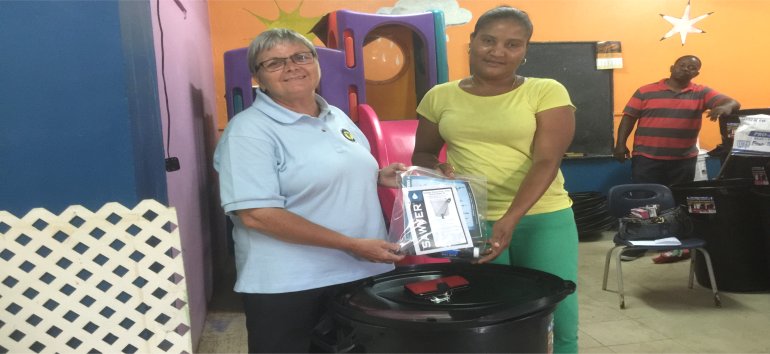 Sawyer PointOne Water Filtration Systems for the churches of Dominica following hurricane Maria devestation